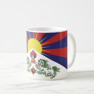 Tibet und Tibetische Flaggenreisen Party / Himalay Kaffeetasse