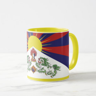 Tibet und Tibetisches Party für Flaggenreisen / Hi Tasse