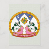 Tibet-Wappen im Detail Postkarte (Vorderseite)