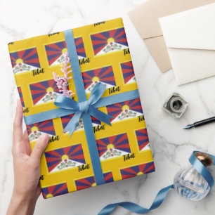 Tibet-Wrapping Paper, patriotische tibetische Flag Geschenkpapier