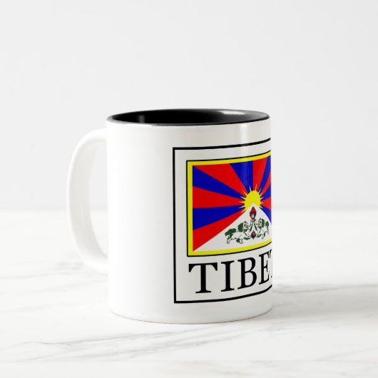Tibet Zweifarbige Tasse (Vorderseite Links)
