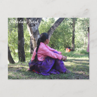 Tibetan Girl Postkarte