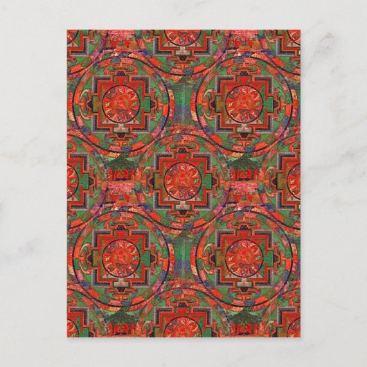 Tibetan Mandala Postcard Postkarte (Vorderseite)