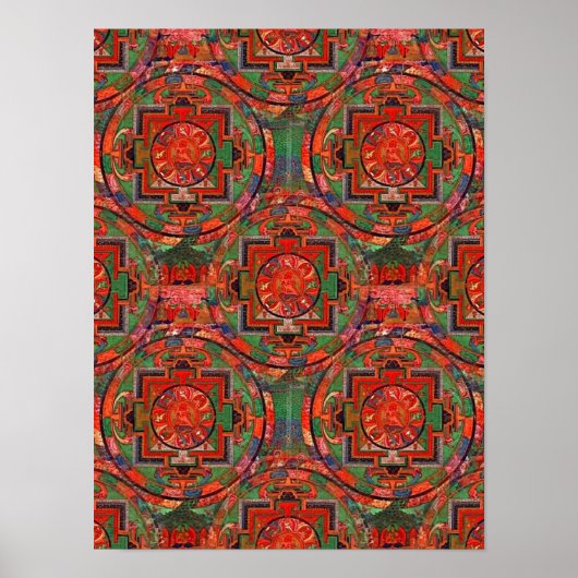 Tibetan Mandala Poster (Vorne)