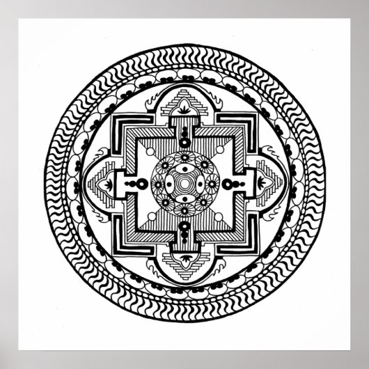 Tibetan Mandala Poster (Vorne)