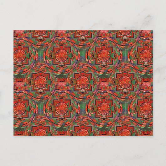 Tibetan Mandala Postkarte (Vorderseite)