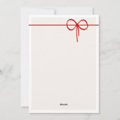 Tibetan Mastiff • Christmas Party Invitation Feiertagskarte (Rückseite)