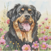 Tibetan Mastiff Die Sticker Wasserfarbe (Vorderseite)