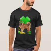 Tibetan Mastiff Dog Lucky Charm St. Patrick's Day T-Shirt (Vorderseite)