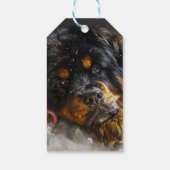 Tibetan Mastiff Dog Weihnachtsfest Geschenkanhänger (Rückseite)