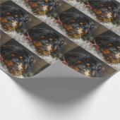Tibetan Mastiff Dog Weihnachtsfest Geschenkpapier (Ecke)