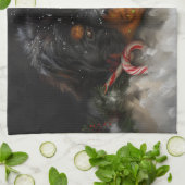 Tibetan Mastiff Dog Weihnachtsfest Geschirrtuch (Gefaltet)