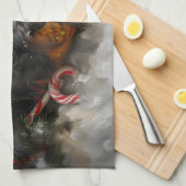 Tibetan Mastiff Dog Weihnachtsfest Geschirrtuch (Viertel Falte)