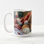 Tibetan Mastiff Dog Weihnachtsfest Kaffeetasse (Links)