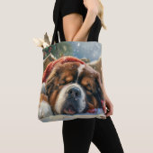 Tibetan Mastiff Dog Weihnachtsfest Tasche (Von Nahem)