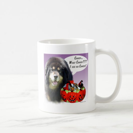 Tibetan Mastiff Halloween Candy Kaffeetasse (Rechts)
