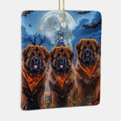 Tibetan Mastiff Halloween Spooky Keramikornament (Rechts)
