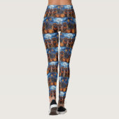 Tibetan Mastiff Halloween Spooky Leggings (Rückseite)