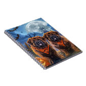 Tibetan Mastiff Halloween Spooky Notizblock (Rechte Seite)