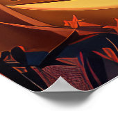 Tibetan Mastiff Halloween Spooky Poster (Ecke)