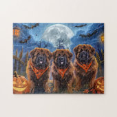 Tibetan Mastiff Halloween Spooky Puzzle (Horizontal)