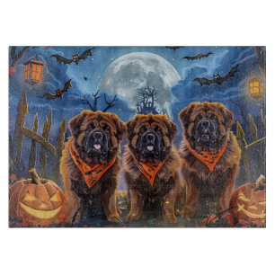 Tibetan Mastiff Halloween Spooky Schneidebrett