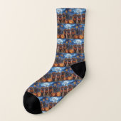 Tibetan Mastiff Halloween Spooky Socken (Links - Außen)
