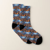 Tibetan Mastiff Halloween Spooky Socken (Paar)