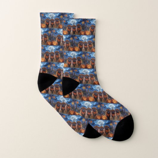Tibetan Mastiff Halloween Spooky Socken (Paar)
