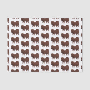 Tibetan Mastiff Hunde Cartoon Illustration Seidenpapier