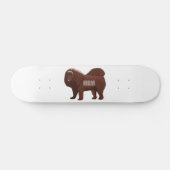 Tibetan Mastiff Hunde Cartoon Illustration Skateboard (Horizontal)