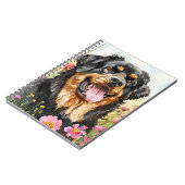 Tibetan Mastiff Journal Watercolor Dog Geschenk Notizblock (Linke Seite)