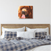 Tibetan Mastiff Leinwanddruck (Insitu (Schlafzimmer))
