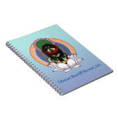 Tibetan Mastiff Lotus Blume Spiral Notebook Notizblock (Rechte Seite)