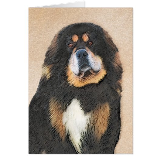 Tibetan Mastiff Malerei - Niedliche Original Dog A (Vorne)