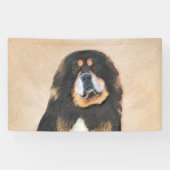 Tibetan Mastiff Malerei - Niedliche Original Dog A Banner (Horizontal)