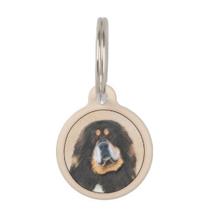Tibetan Mastiff Malerei - Niedliche Original Dog A Haustiermarke