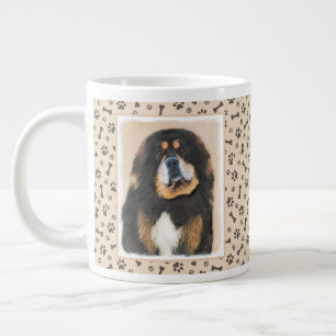 Tibetan Mastiff Malerei - Niedliche Original Dog A Jumbo-Tasse