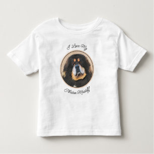 Tibetan Mastiff Malerei - Niedliche Original Dog A Kleinkind T-shirt