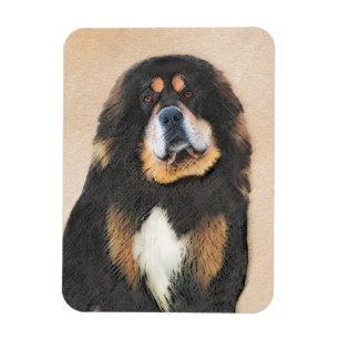Tibetan Mastiff Malerei - Niedliche Original Dog A Magnet