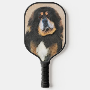 Tibetan Mastiff Malerei - Niedliche Original Dog A Pickleball Schläger