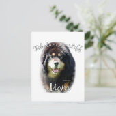 Tibetan Mastiff Mama 2 Postkarte (Stehend Vorderseite)