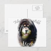 Tibetan Mastiff Mama 2 Postkarte (Vorne/Hinten)