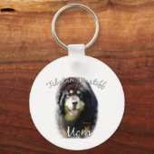 Tibetan Mastiff Mama 2 Schlüsselanhänger (Vorderseite)