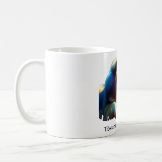 Tibetan Mastiff Pair Kaffeetasse (Links)