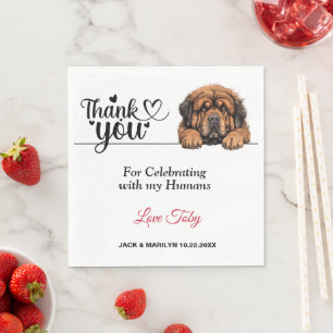 Tibetan Mastiff Paper Napkins Serviette
