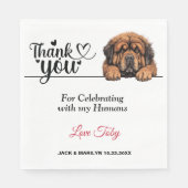Tibetan Mastiff Paper Napkins Serviette (Vorderseite)