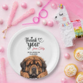 Tibetan Mastiff Pappteller (Party)