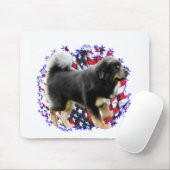 Tibetan Mastiff Patriot Mousepad (Mit Mouse)