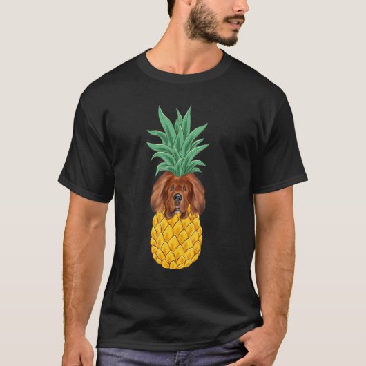 Tibetan Mastiff Pineapple Dog T-Shirt (Vorderseite)